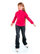 Young girl figure skating.. Young girl figure skating..