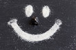 Smiley aus Sand