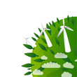 eco background - wind energy - windturbines