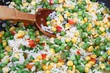 Mix with fresh vegetables Mix with fresh vegetables