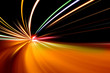 Illustration: rapid race of night street rapid race of night street