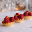 tartelettes aux framboises, ambiance de fête