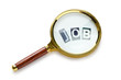 Unemployment concept with magnifying glass