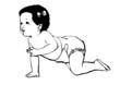 Illustration: baby krabbelt baby krabbelt
