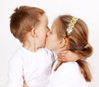 Giving a kiss