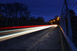 speeding car lights