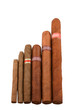 Photo: Various sizes of Cuban cigar, isolated on white Various sizes of Cuban cigar, isolated on white