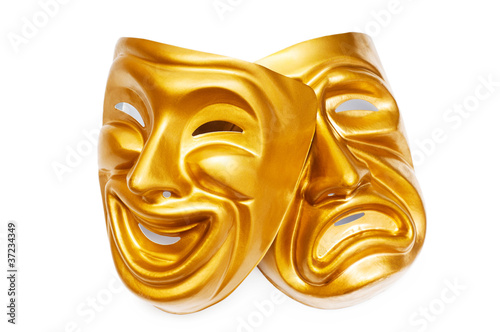 Photo: Masks with the theatre concept Masks with the theatre concept