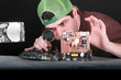 Foto: Electronic engineer solving problems Electronic engineer solving problems