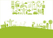 vector - green banner