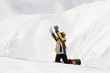 Foto: Snowboarder im Schnee Snowboarder im Schnee