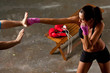 Girl training body combat Girl training body combat