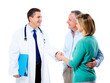 Doctor and senior couple.