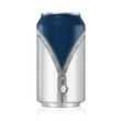 aluminium can unzipped