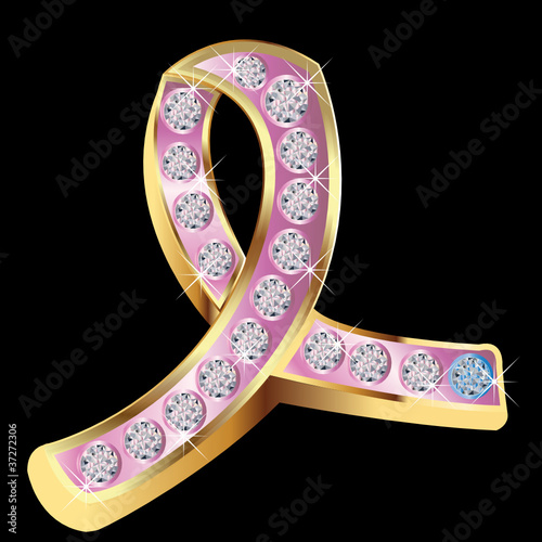 Vector: Breast cancer awareness pink ribbon Breast cancer awareness pink ribbon