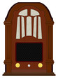 Vector artwork an old radio
