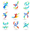 Vector: Sports icons of people Sports icons of people