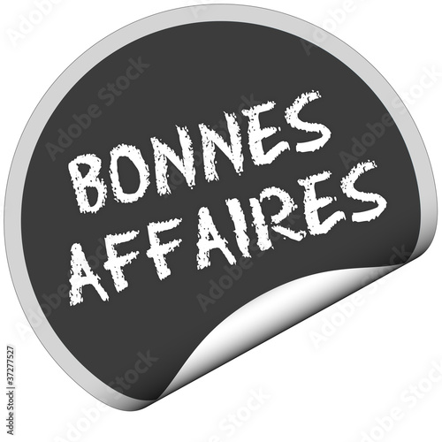 Illustration: TF-Sticker rund curl unten BONNES AFFAIRES TF-Sticker rund curl unten BONNES AFFAIRES