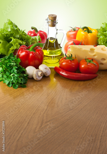 Photo: Healthy food on table Healthy food on table