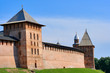 view on a fortification and a towers in Novgorod view on a fortification and a towers in Novgorod