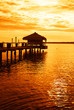 amazing sunset over tropical lake amazing sunset over tropical lake