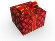 Illustration: Gift box over white background Gift box over white background