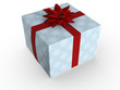 Illustration: Gift box over white background Gift box over white background