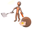 3D man cooking