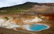 Volcanic area, Viti lake in Iceland