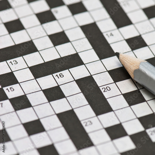 Photo: newspaper crossword newspaper crossword