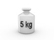 3d Rendering Gewicht 5 kg