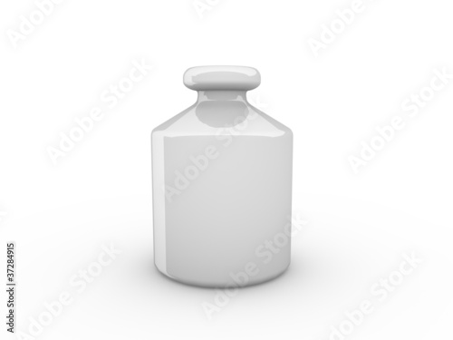Illustration: 3d Rendering Gewicht grau 3d Rendering Gewicht grau