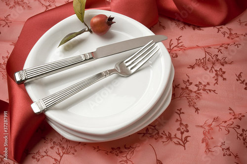 Foto: holiday place setting holiday place setting
