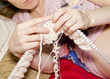 Photo: woman knitting woman knitting
