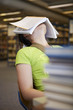 Schülerin, Bibliothek, schlafen 2