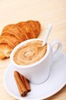 Hot capucino in morning day Hot capucino in morning day
