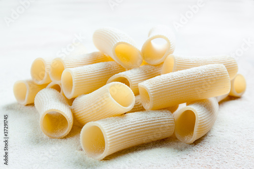 Photo: Rigatoni uncooked Rigatoni uncooked