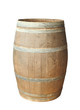 Old wood barrel isolated