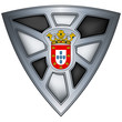 Steel shield with flag Ceuta Steel shield with flag Ceuta