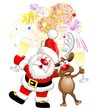 Babbo Natale e Renna Festa-Santa Claus and Reindeer Party