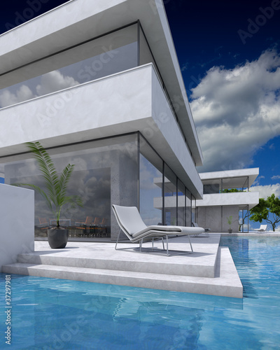 Illustration: Luxusvilla Luxusvilla
