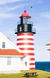 West Quoddy Head Lighthouse, Maine, USA
