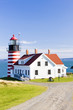 West Quoddy Head Lighthouse, Maine, USA