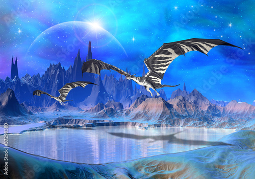 Illustration: Dragons - Fantasy World 02 Dragons - Fantasy World 02