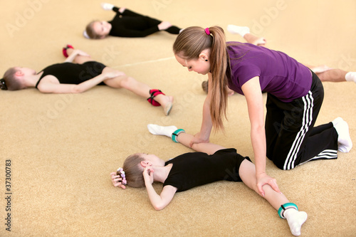 Foto: The young gymnast The young gymnast