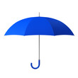 blue umbrella isolated on white background