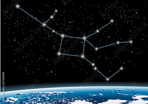 Vector: Sternbild Andromeda Sternbild Andromeda