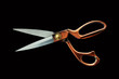 scissors on black