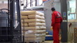 Working on automatic pallet wrapping machine