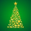 Abstract Christmas tree from the stars Abstract Christmas tree from the stars